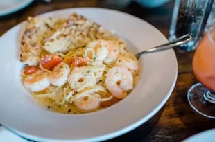 Shrimp Pasta from Cape Fear Seafood