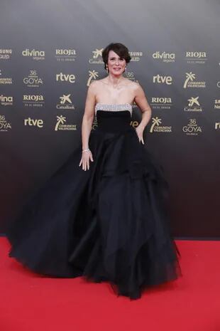 Aitana Sánchez Gijón en la alfombra roja de los Premios Goya 2022
