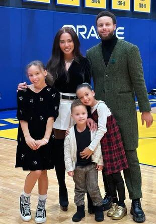 Stephen Curry junto a su familia en navidad
