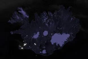 Imagen de Islandia en la cual se ve la erupción