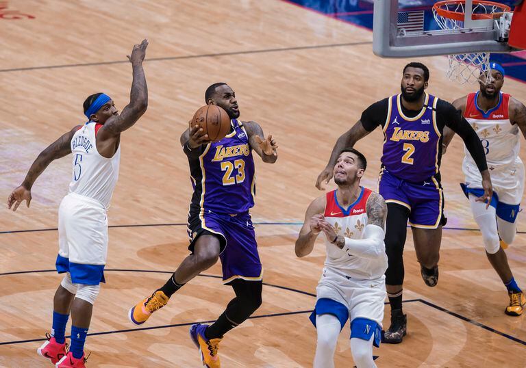 Los Lakers derrotaron a Pelicans, pero el triunfo de Trail Blazers los relegó al play-in en el que deberán enfrentar al poderos Golden State Warriors