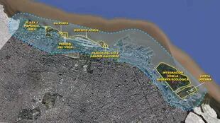BA Costa consiste en el desarrollo de un gran paseo frente al río a lo largo de los 25 kilómetros de borde costero