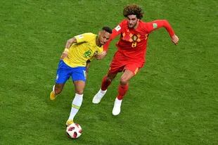 Neymar en Rusia 2018, durante la eliminación a manos de Bélgica por los cuartos de final, cuando la superioridad de Brasil fue insuficiente (1-2).