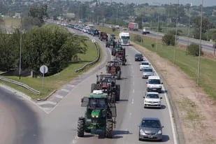 Tractorazo hoy de productores en Córdoba
