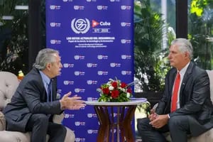 Fernández se reunió con Miguel Díaz-Canel en La Habana y pidió aumentar el comercio con Cuba