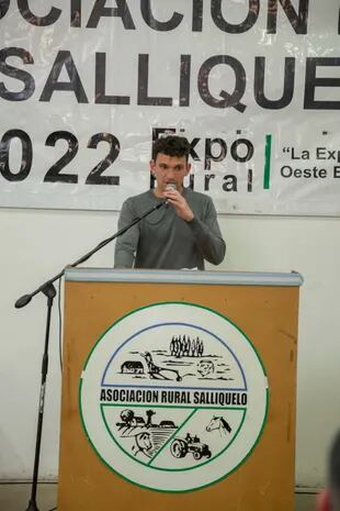 Federico Lema, presidente de la Asociación Rural de Salliqueló