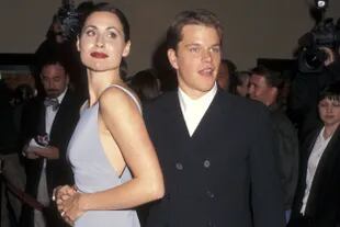 Minnie Driver y Matt Damon en 1997