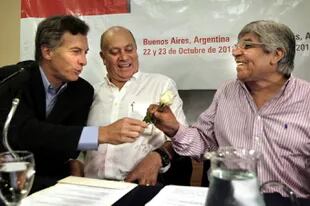 Mauricio Macri y Hugo Moyano, cuando unían sus críticas al kirchnerismo