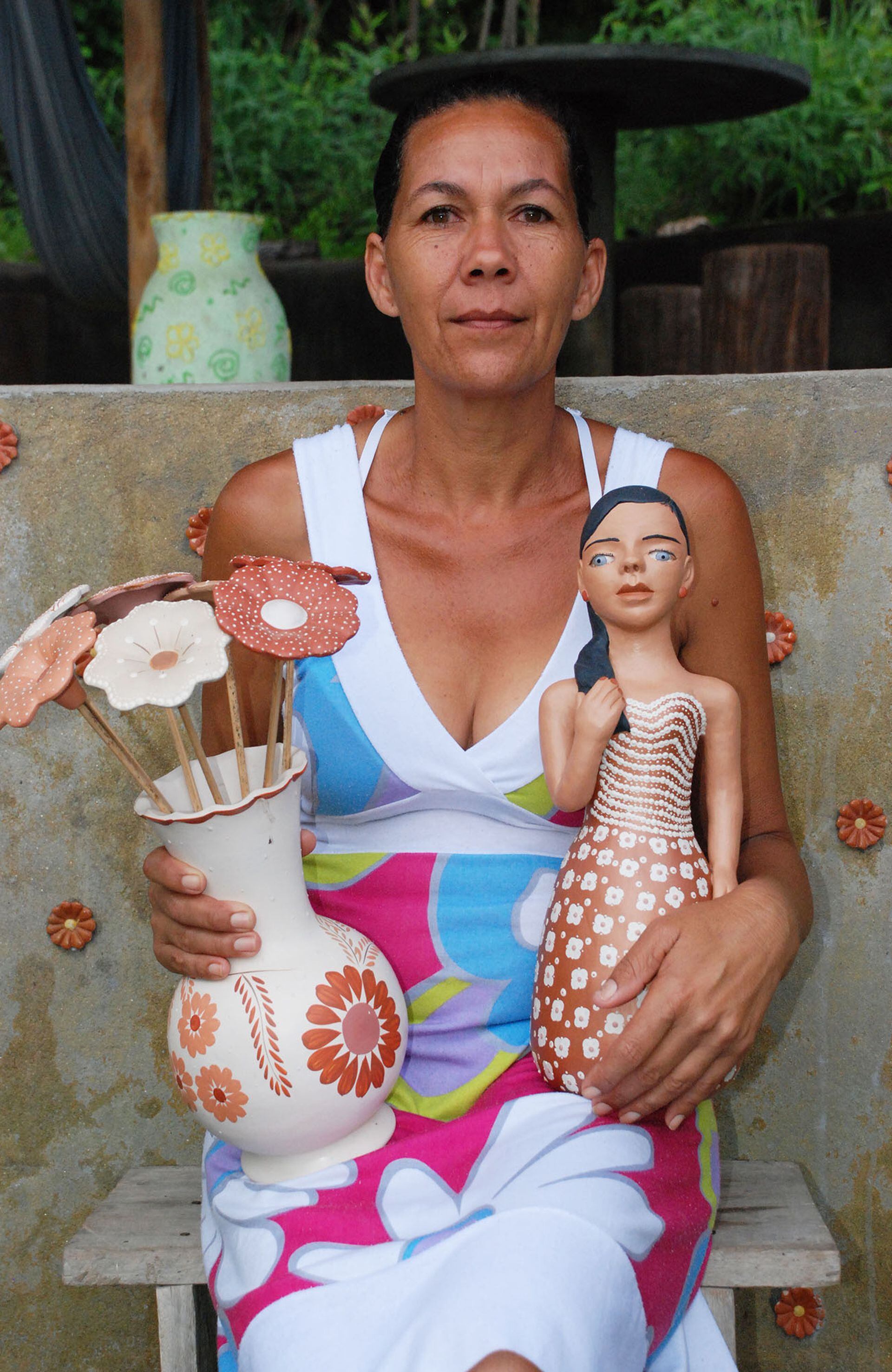 Deuzani Gomes dos Santos, artesana de Coqueiro Campo.