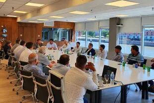 Así fue la reunión de los dirigentes de la Liga Profesional de Fútbol en Puerto Madero