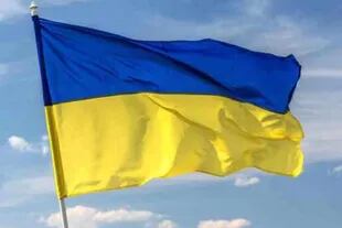 La bandera de Ucrania