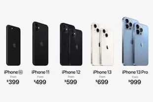 Los precios de todos los iPhone en Estados Unidos con la llegada del iPhone 13