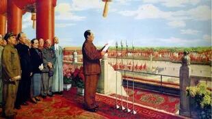 Los acontecimientos en su tierra natal frenaron a su vida en EE.UU. (Imagen: Mao proclamando el establecimiento de la República Popular de China el 1 de octubre de 1949)