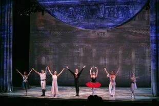 Bailarines del Bolshoi en el Kennedy Center de Washington, con el auspicio del banco ruso VTB