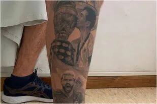 Se tatuó las caras de Messi y Agüero y el Kun tuvo un impensado gesto con él: “Me largué a llorar”
