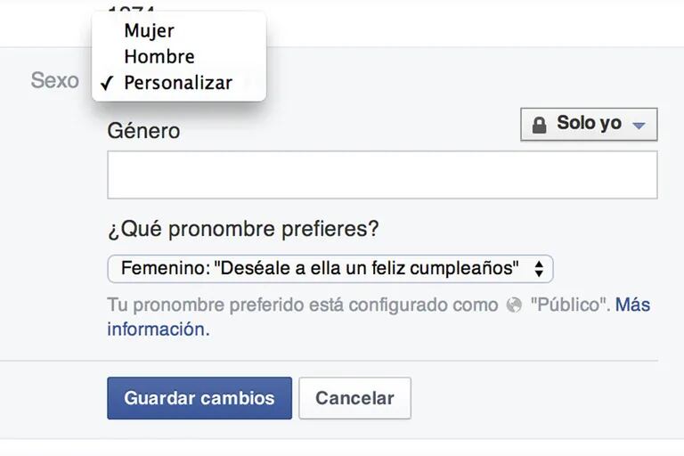Facebook permite elegir entre 54 opciones de género en el perfil del  usuario arg - LA NACION