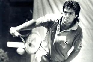 Guillo Pérez Roldán en sus tiempos de tenista