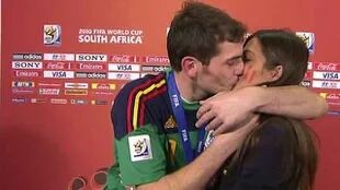 El famoso beso luego de que España ganara la Copa del Mundo