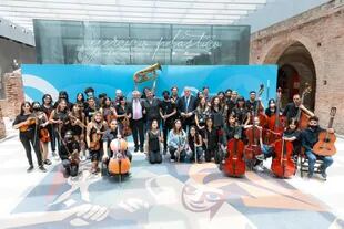 En el acto se presentó la orquesta juvenil del programa de coros y orquestas bonaerenses