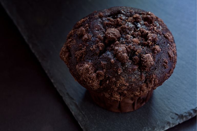 Muffins chocolate doble con chispas