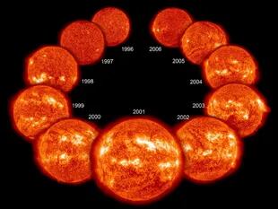 El Sol aumenta y disminuye su actividad en ciclos de 11 años