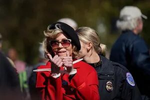 Jane Fonda lleva a Washington su protesta contra el cambio climático