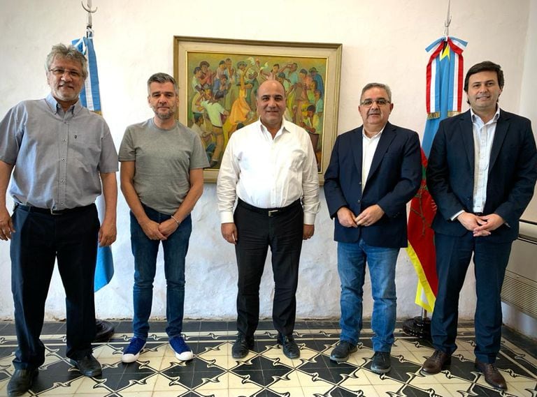Juan Manzur y Juan Zabaleta visitaron al gobernador de La Rioja, Raúl Jalil