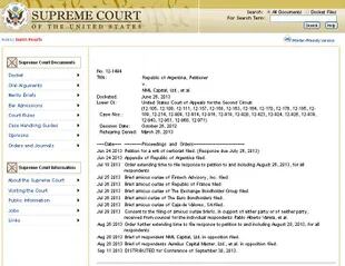 Web de la Corte Suprema de los EE.UU.