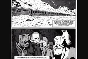 Una página del cómic Snowpiercer