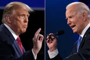 Donald Trump y Joe Biden, en el último debate presidencial