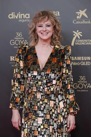 Emma Suárez en la alfombra roja de los Premios Goya 2022