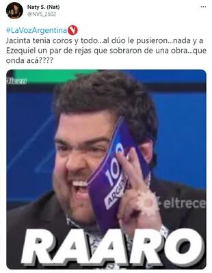 Las redes sociales reflejaron la indignación de los televidentes por un "privilegio" de Jacinta en La Voz Argentina