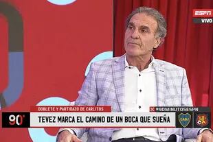 Oscar Ruggeri destacó la figura de Carlos Tevez en el Boca de Miguel Ángel Russo