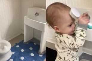 Hizo un mini baño para que su bebé sea "independiente" y le llovieron las críticas