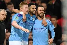Copa de la Liga: Manchester City venció 3-1 al United en la ida de la semifinal