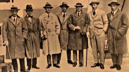 Lacey, J. Torres, Juan Diego Nelson, David Miles, Luis Nelson, Eduardo Grahame Paul y Juan Miles, el plantel olímpico nacional de los Juegos Olímpicos París 1924.