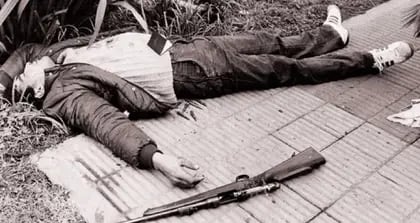 "La Bestia" Romero, abatido en el asalto del 23 de julio de 1984: nueve días antes había peleado en Montecarlo