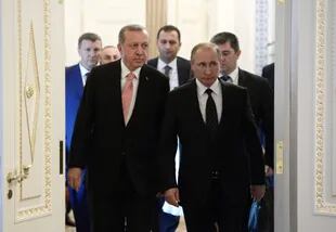 Erdogan con Putin, en 2016