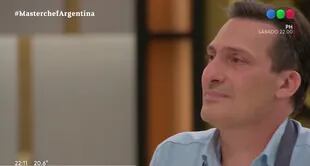 Paulo Kablan se sorprendió al ver a su mujer en el programa (Crédito: Captura de video Telefe)