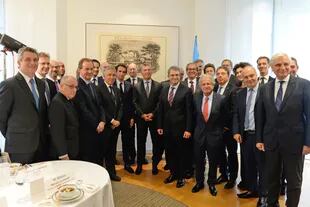 El presidente Mauricio Macri se reunio con empresarios en la sede del grupo Rothschild