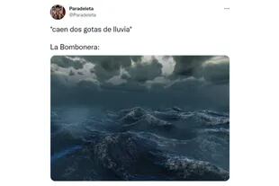 Los memes por la inundación de La Bombonera