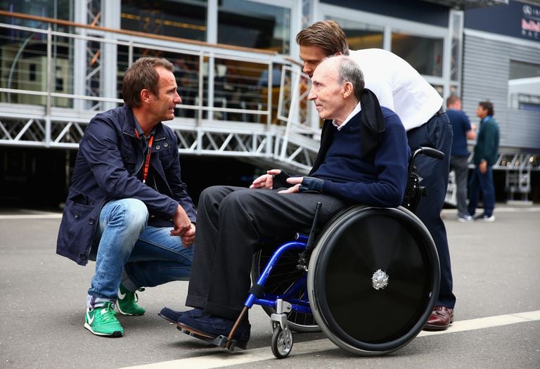 Frank Williams en el paddock del Gran Premio de Fórmula Uno de Austria el 18 de junio de 2015 en Spielberg, Austria