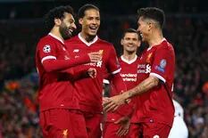 Champions League: con un Salah brillante, Liverpool goleó de local a Roma