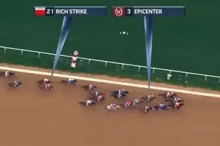 La imagen aérea de NBC ofrece la magnitud de la remontada de Rick Strike para vencer a Epicenter en el Kentucky Derby
