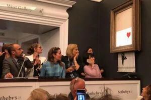 Banksy vendió una obra, la destruyó y la convirtió en récord