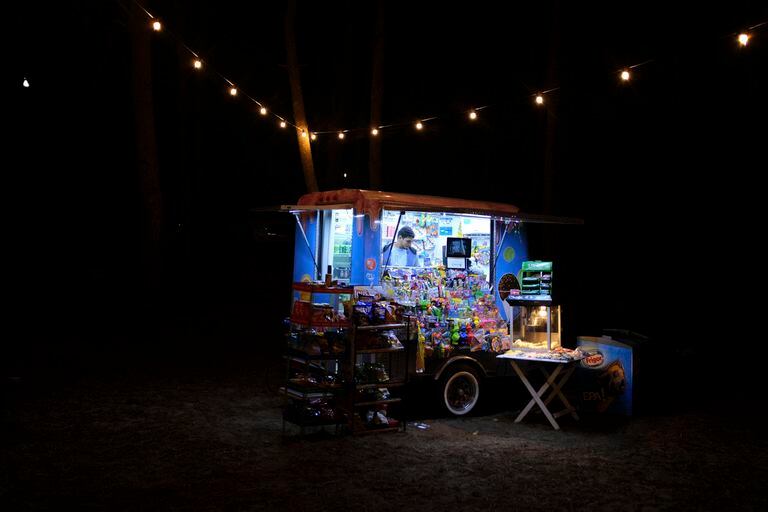 Un kiosco en un food truck