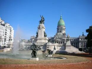 Monumento a los Dos Congresos de los belgas Lagae y DHuicque. Fue el único que finalmente se concretó.