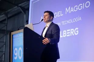 El CEO de la compañía, Sebastián Maggio, durante la inauguración de la nueva planta de su compañía en Uruguay