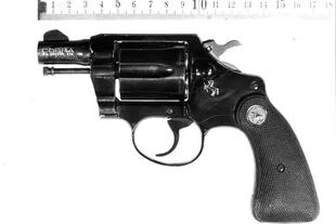 El revólver Colt Cobra 38 Special con el que fue ultimado Toto Quintanilla