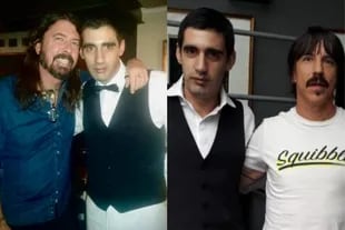 Dave Grohl  de Foo Fighters y Anthony Kiedis de los Red Hot Chili Peppers